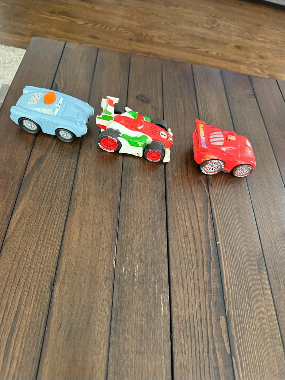 Disney Pixar Shake N Go Vintage Lot Of 3-Fin Mcmissile, Francesco, Mc Queen